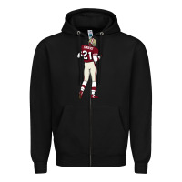 Black deion sanders 32 Zipper Hoodie - lanVoArt