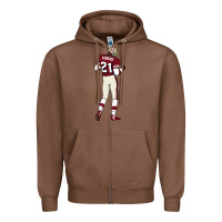 Chestnut deion sanders 32 Zipper Hoodie - lanVoArt