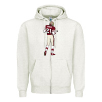 Oatmeal Heather deion sanders 32 Zipper Hoodie - lanVoArt