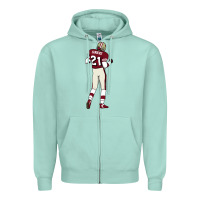 Seafoam deion sanders 32 Zipper Hoodie - lanVoArt