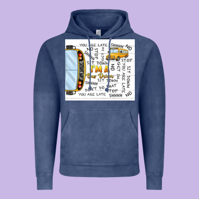 I'm A Bus Driver School Bus Vintage Hoodie Designed By Tumblerdesignbyshophia