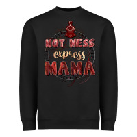 Black Hot mess express mama Mother's Day Heavyweight Sweatshirt - FaDigitalArtStudio