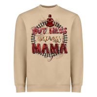 Mushroom Hot mess express mama Mother's Day Heavyweight Sweatshirt - FaDigitalArtStudio