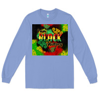 Colony Blue i am black history tumbler cowgirl Long Sleeve Tee - CowGirlArtShop