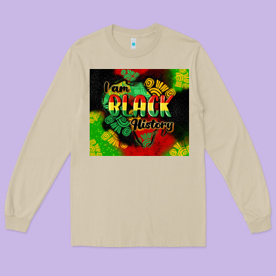 I Am Black History Tumbler Cowgirl Long Sleeve Tee Designed By Cowgirlartshop