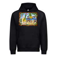 Black summer time pineapple and  beach Urban Hoodie - BarkalooDesign