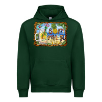 Forest Green summer time pineapple and  beach Urban Hoodie - BarkalooDesign