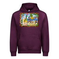 Mauve Wine summer time pineapple and  beach Urban Hoodie - BarkalooDesign