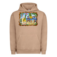 Pigment Burro summer time pineapple and  beach Urban Hoodie - BarkalooDesign