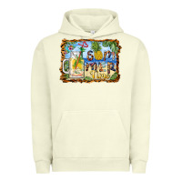Pigment Pistachio summer time pineapple and  beach Urban Hoodie - BarkalooDesign