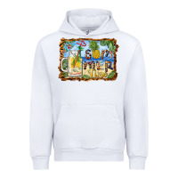 White summer time pineapple and  beach Urban Hoodie - BarkalooDesign