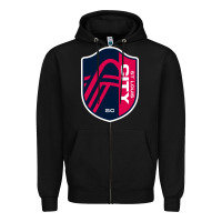 Black st. louis city sc Zipper Hoodie - lanVoArt