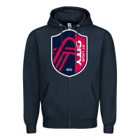 Navy st. louis city sc Zipper Hoodie - lanVoArt