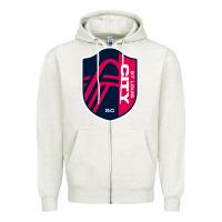 Oatmeal Heather st. louis city sc Zipper Hoodie - lanVoArt