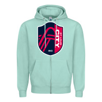 Seafoam st. louis city sc Zipper Hoodie - lanVoArt