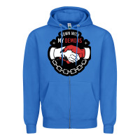 True Royal awesome down with my demons  for gift adult and kids men women  2021 Zipper Hoodie - lanVoArt