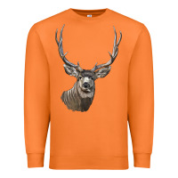 Carrot Mule Buck Deer Head Premium Sweatshirt - LillyAllenDesigns