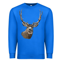 True Royal Mule Buck Deer Head Premium Sweatshirt - LillyAllenDesigns