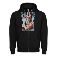 Black patrick swayze 90s styled retro graphic design gift Zipper Hoodie - lanVoArt