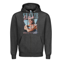 Charcoal Heather patrick swayze 90s styled retro graphic design gift Zipper Hoodie - lanVoArt