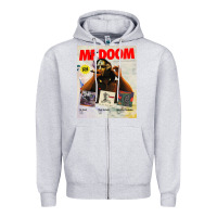 Heather Grey dooms~mf album discography Zipper Hoodie - lanVoArt