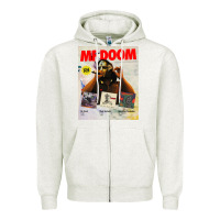 Oatmeal Heather dooms~mf album discography Zipper Hoodie - lanVoArt