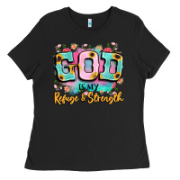 Black god is my refuge and strength Ladies Tee - LillyAllenDesigns