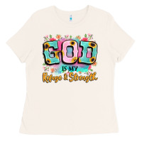 Bone god is my refuge and strength Ladies Tee - LillyAllenDesigns
