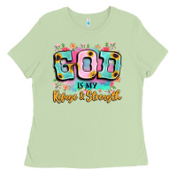 Matcha god is my refuge and strength Ladies Tee - LillyAllenDesigns