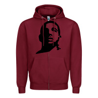 Burgundy d.r.a.k.e Zipper Hoodie - lanVoArt