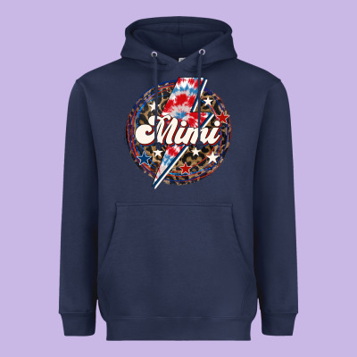 Western Mimi Patriotic Heavyweight Hoodie Designed By Lillyallendesigns