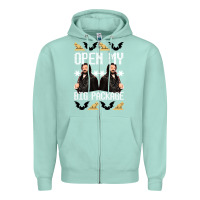 Seafoam what we do in the shadows christmas sweater design—open my big packa Zipper Hoodie - lanVoArt