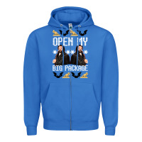 True Royal what we do in the shadows christmas sweater design—open my big packa Zipper Hoodie - lanVoArt