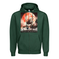 Sports Green bloodborne 99 Zipper Hoodie - lanVoArt