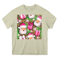 Mossy christmas santa claus and gift box seamless pattern bbs Heavy Core Tee - BundleAndBundleShop