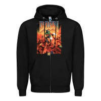 Black doom 1993 poster pc fps Zipper Hoodie - lanVoArt