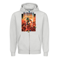 Dove Grey doom 1993 poster pc fps Zipper Hoodie - lanVoArt