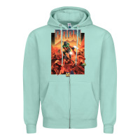 Seafoam doom 1993 poster pc fps Zipper Hoodie - lanVoArt