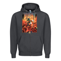 Smoke doom 1993 poster pc fps Zipper Hoodie - lanVoArt