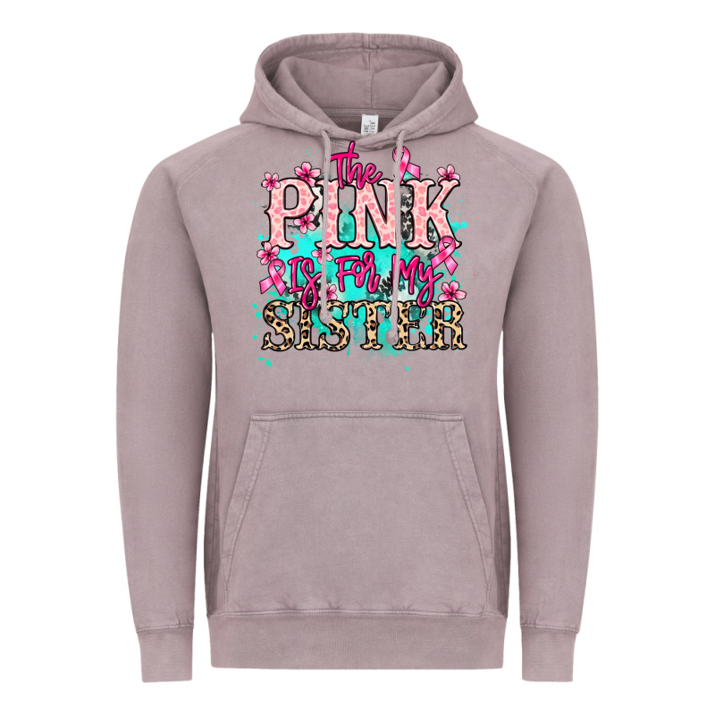 The Pink Is For My Sister Cancer Awareness Vintage Hoodie by HowdyJamesFarm | Teevron