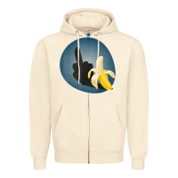 Sandshell Dirty Joke Halloween Costume Joke Middle Finger Banana Zipper Hoodie - lanVoArt