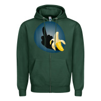 Sports Green Dirty Joke Halloween Costume Joke Middle Finger Banana Zipper Hoodie - lanVoArt