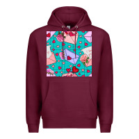 Burgundy valentines day love letter and envelope Premium Hoodie - BundleAndBundleShop