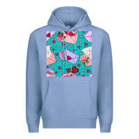 Colony Blue valentines day love letter and envelope Premium Hoodie - BundleAndBundleShop
