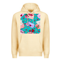 Pina Colada valentines day love letter and envelope Premium Hoodie - BundleAndBundleShop