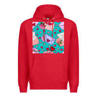 Red valentines day love letter and envelope Premium Hoodie - BundleAndBundleShop