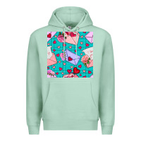 Seafoam valentines day love letter and envelope Premium Hoodie - BundleAndBundleShop