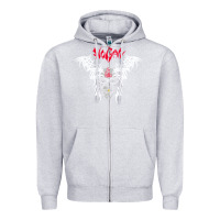 Heather Grey hollywood hogan tribal 98 t'shirt hollywood hogan tribal '98 Zipper Hoodie - lanVoArt