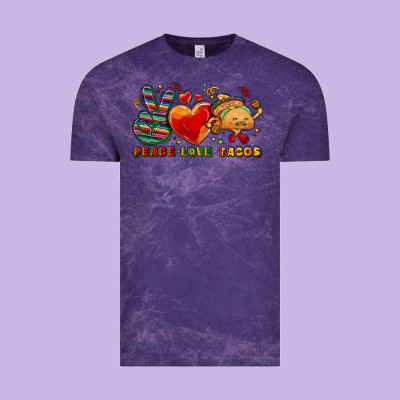 Peace Love Tacos Vintage Tee Designed By Nancycooperartshop