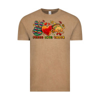 Vintage Coffee Peace love tacos Vintage Tee - NancyCooperArtShop